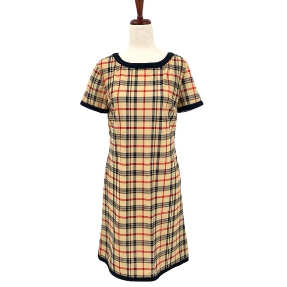 Jude Connally Plaid Shift Dress Small - Picture 1 of 6